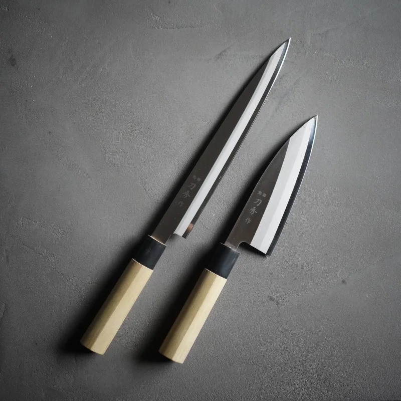 Tohide Molybdenum Vanadium Steel Japanese Knife Set of 2 (Yanagi 240mm, Deba 150mm) / Fuji Cutlery