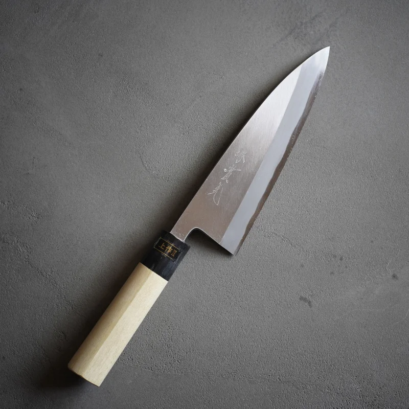Jikko Deba Knife Yasugi White Steel #2 with Buffalo Horn Handle